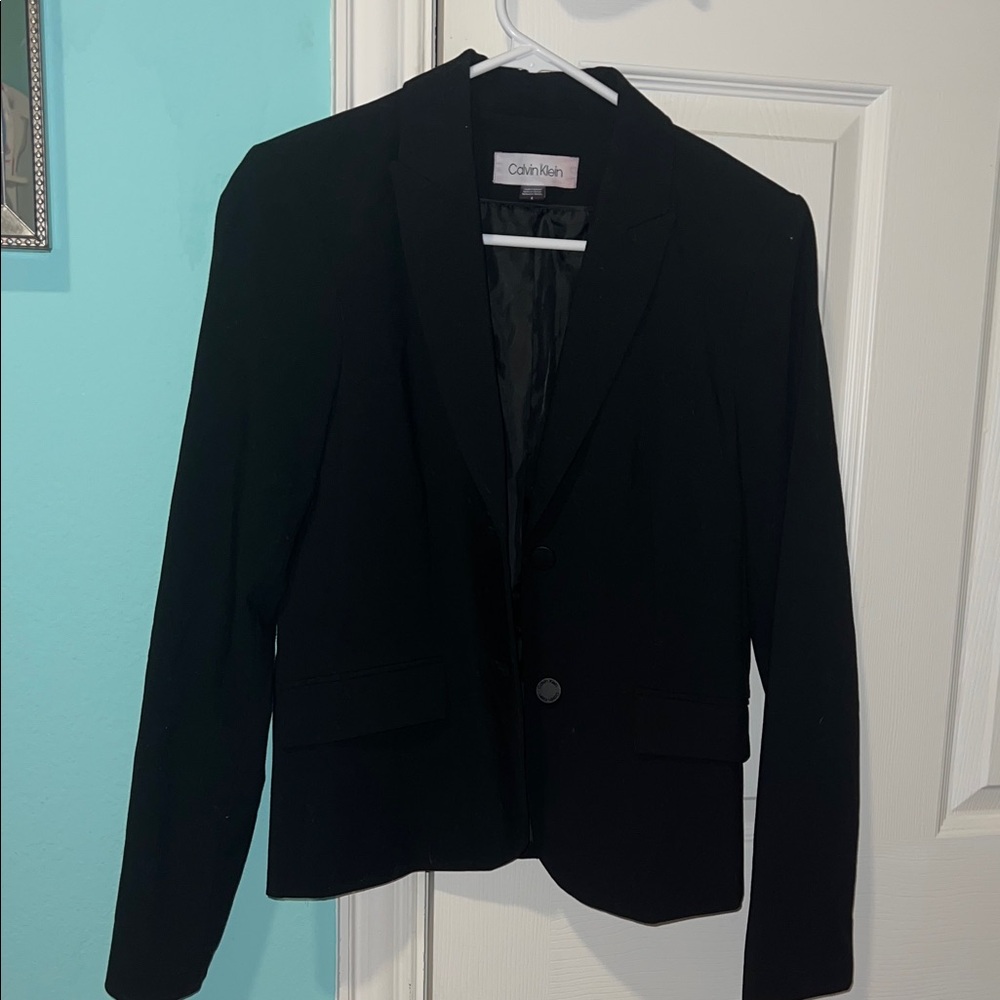 Calvin Klein Women's Elegant Black Suit Jacket